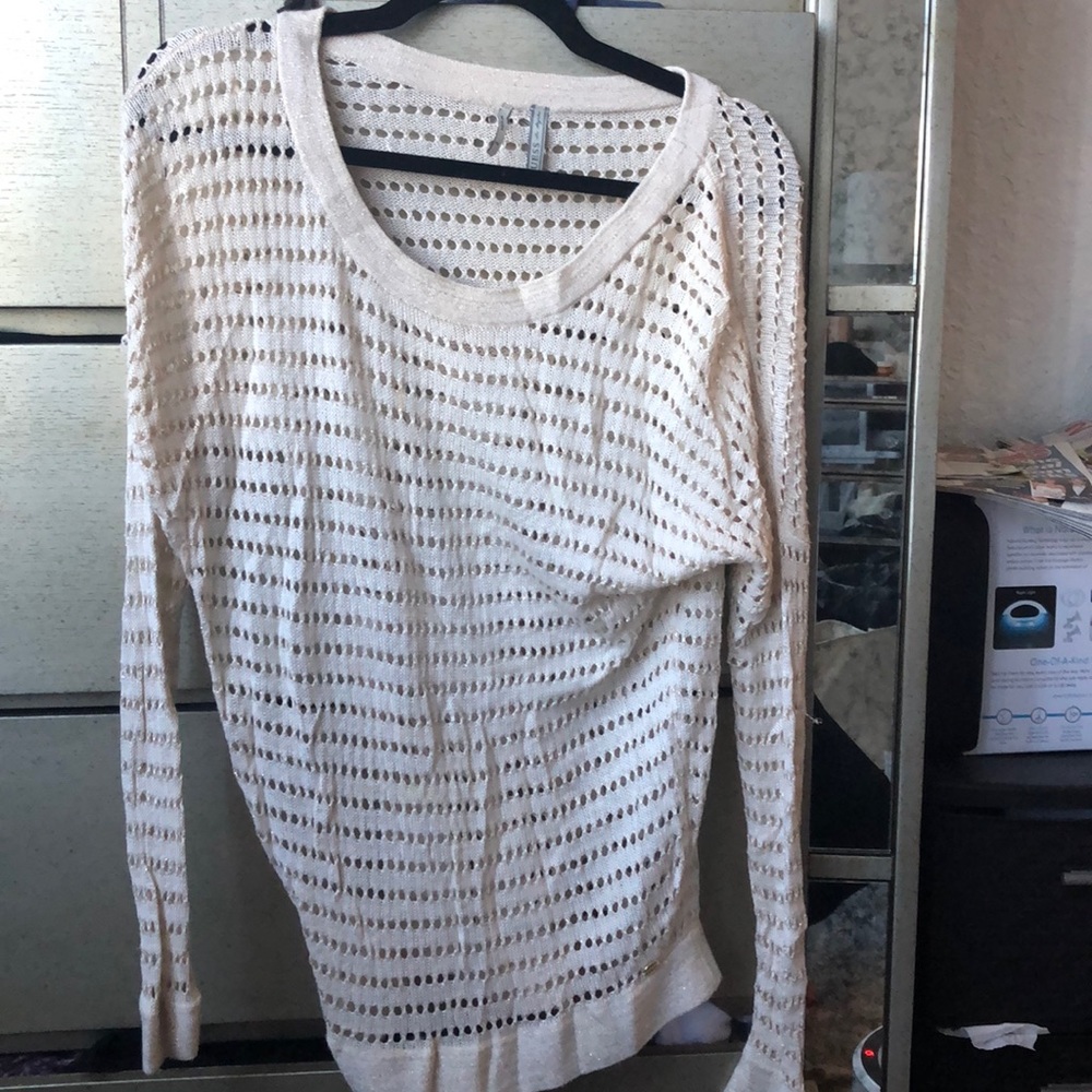Holed sweater top from guess